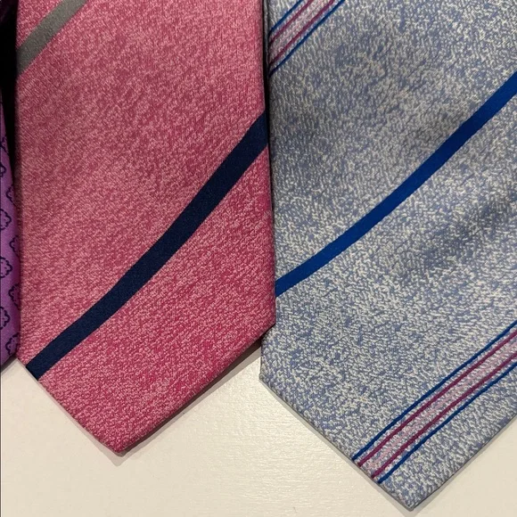 Dolcepunta wardrobe set of 7 men’s ties- Orange, Blue, and Purple, pink - Picture 2 of 7